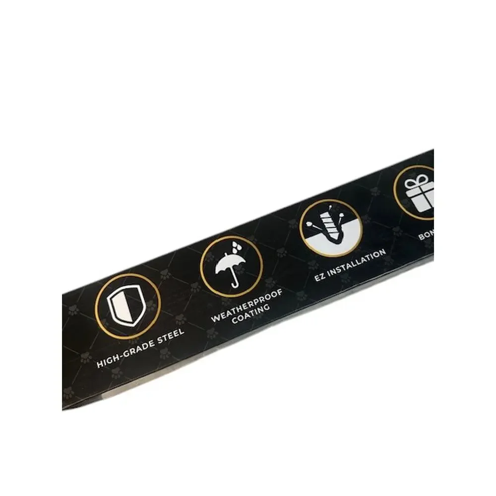 Royal Paw Heavy Duty Anchor Dog Tie Out Stake Midnight Black NIB